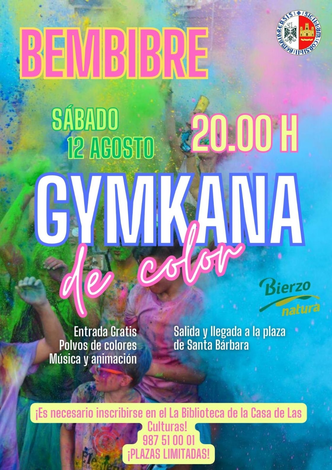 Gymkana de color en Bembibre. / Ayuntamiento de Bembibre