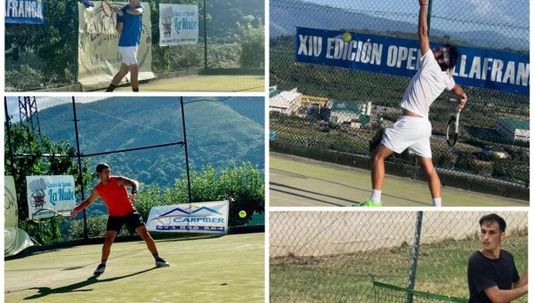 De izquierda a derecha y de arriba a abajo: Carlos Faba, Rubén Vega, Azael Fernández y Javi Grájera. / Open de Villafranca