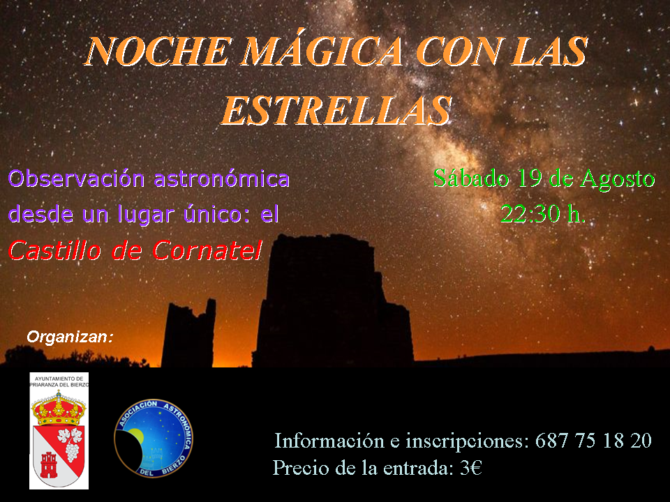 Observación astronómica en el Castillo de Cornatel