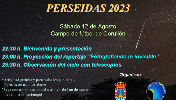 Cartel de la fiesta de la astronomía. / Ayuntamiento de Corullón