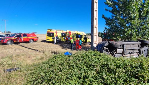 Fotografía del accidente. / Bomberos de León