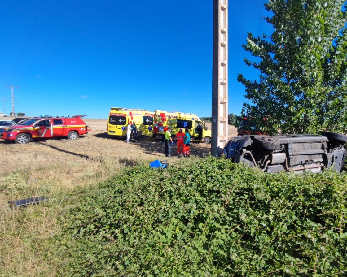 Fotografía del accidente. / Bomberos de León