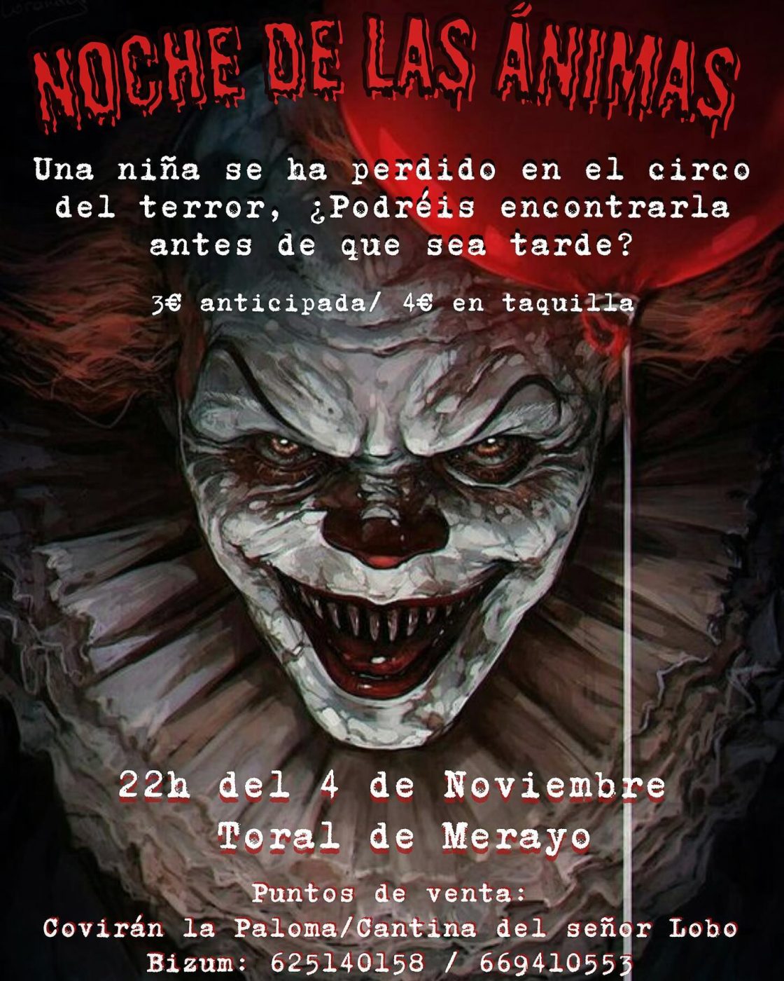 Cartel de la Noche de las Ánimas en Toral de Merayo. / Facebook