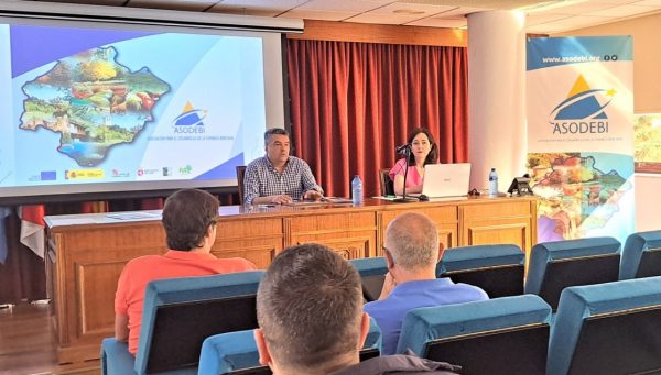 El presidente de Asodebi, José Luis Ramón, durante un acto de la asociación