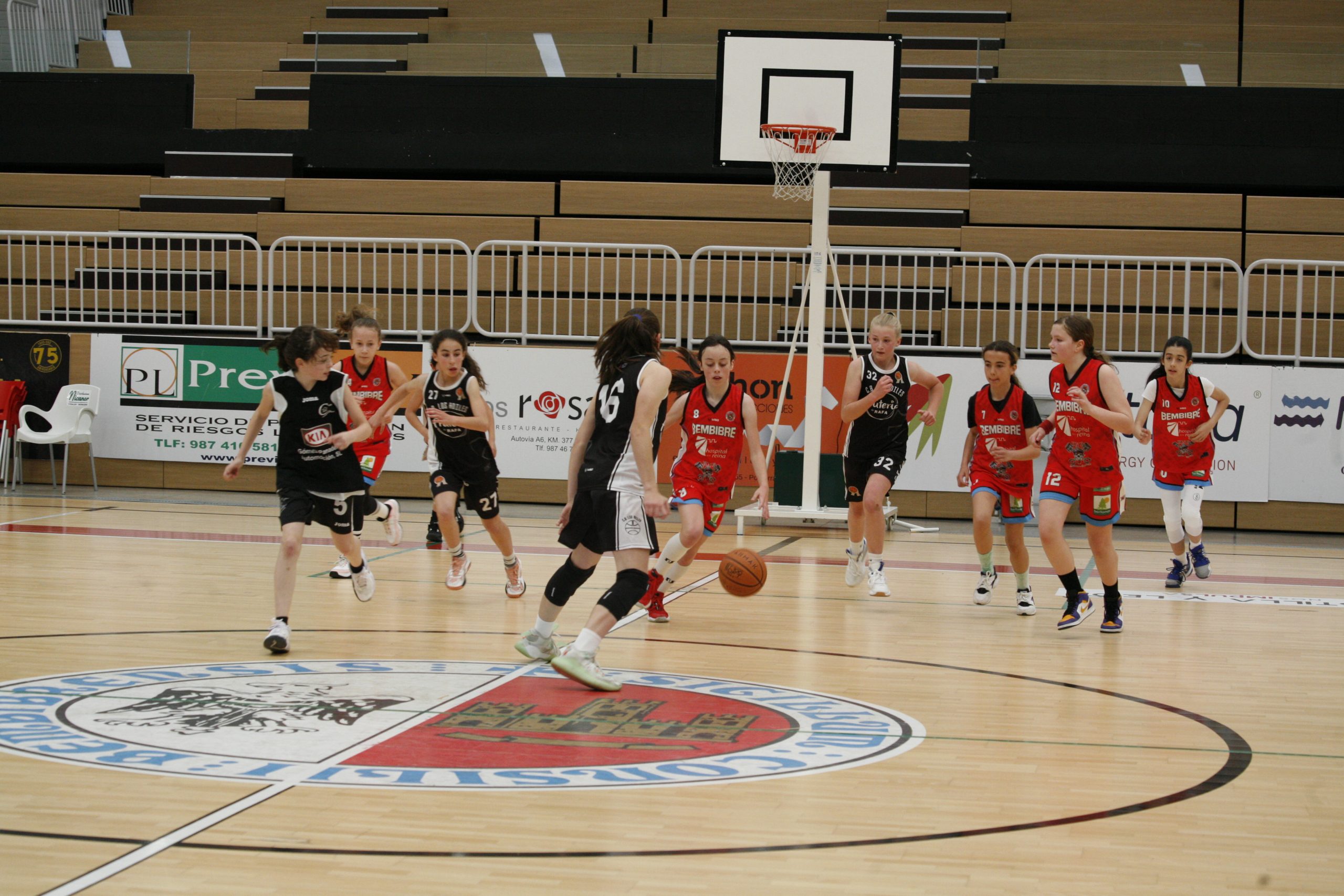 Partido de cantera del Club Baloncesto Bembibre