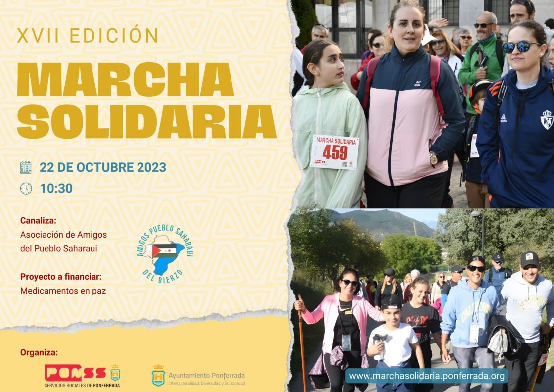 Cartel Marcha Solidaria Ponferrada 2023