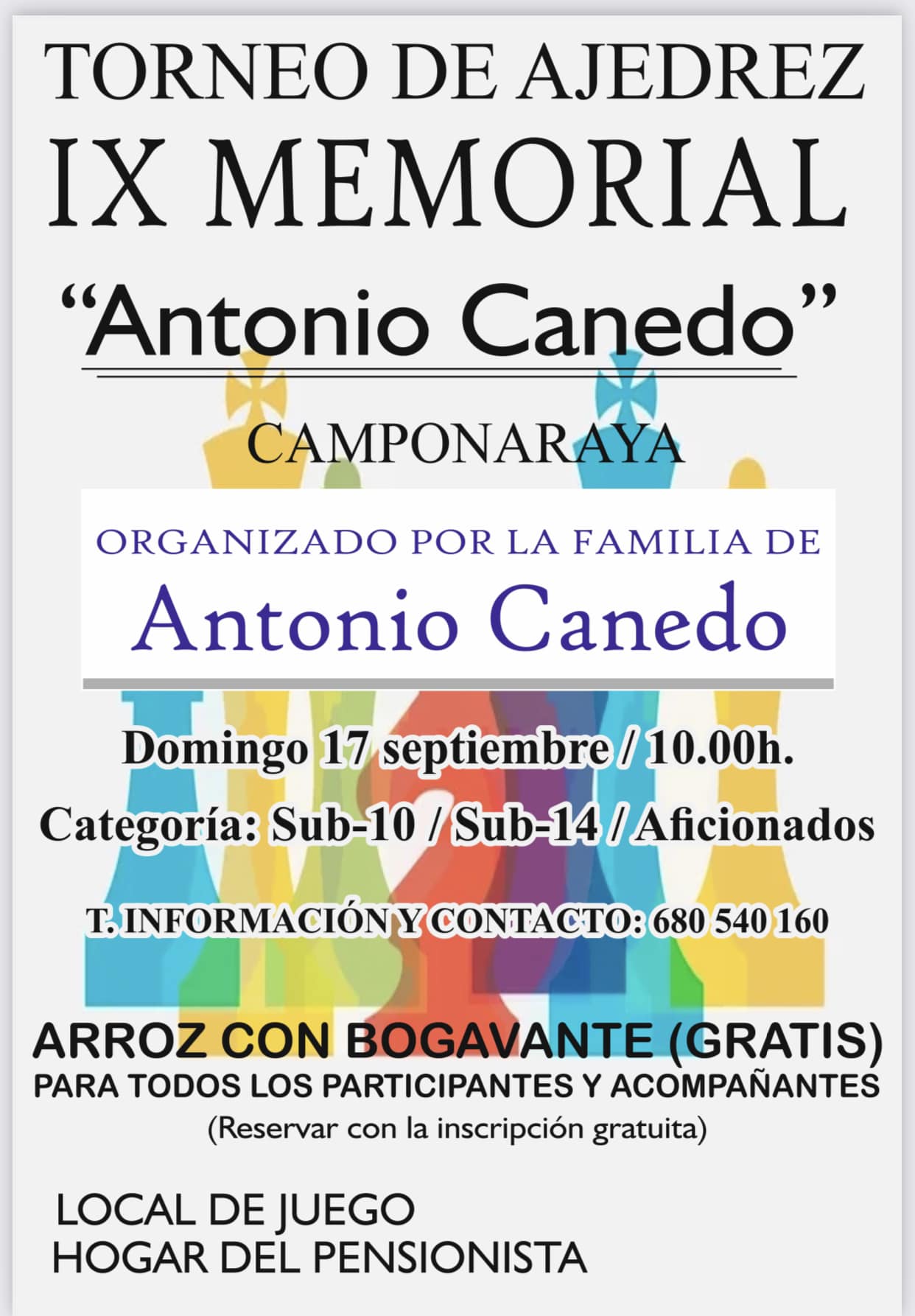 IX Memorial Antonio Canedo de Ajedrez