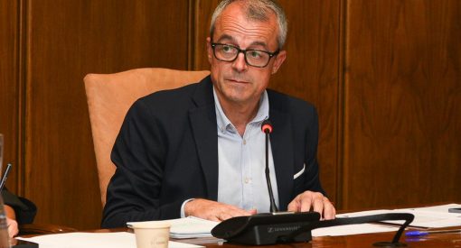 Luis Antonio Moreno, en un pleno del Ayuntamiento de Ponferrada