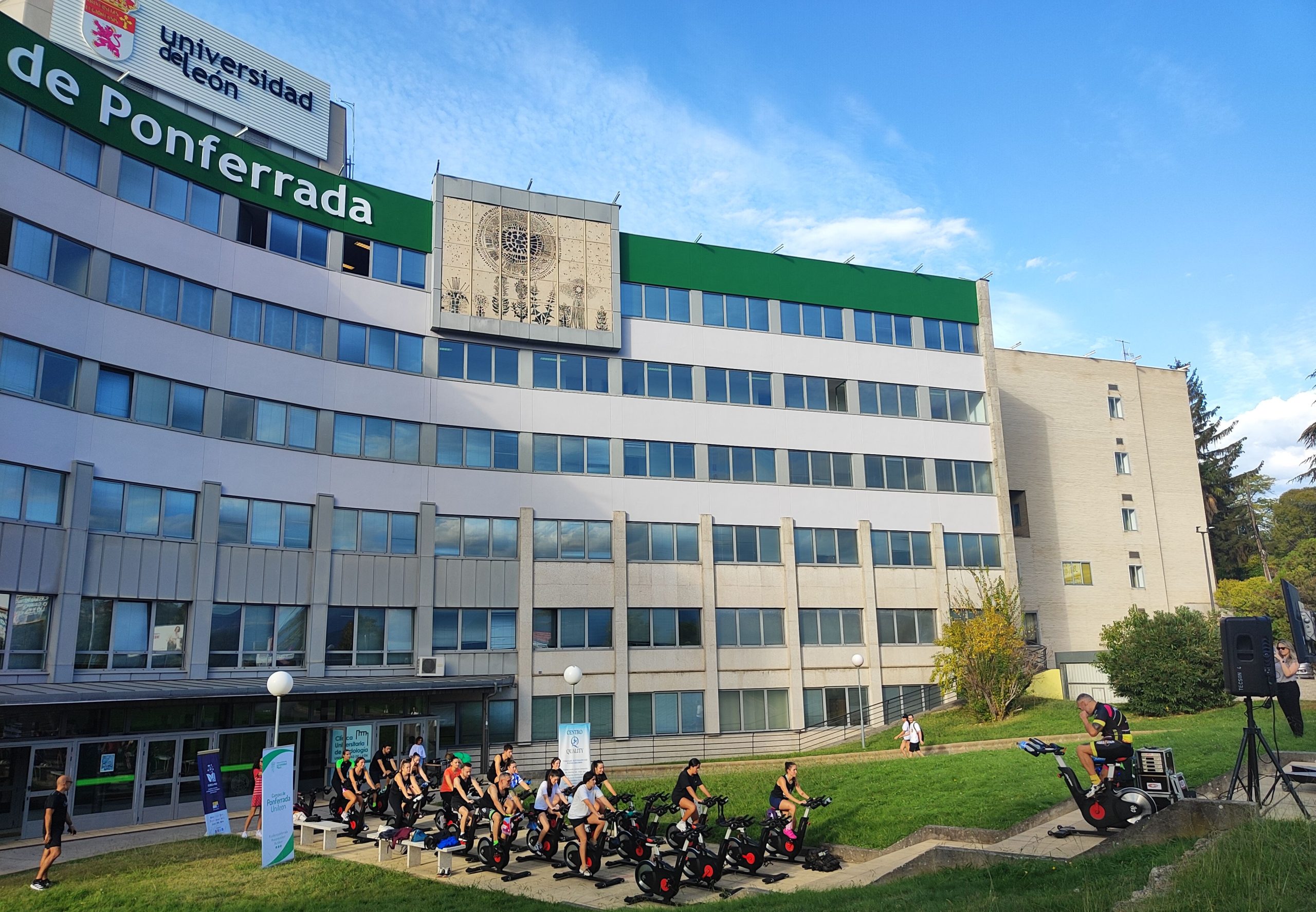 'Master class' de spinning en el Campus de Ponferrada