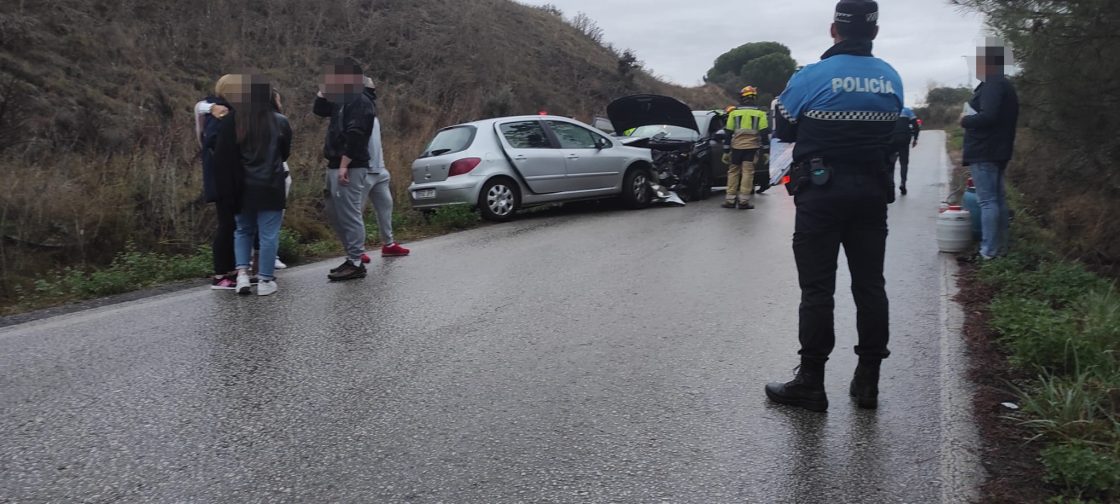 Accidente en la carretera del pantano