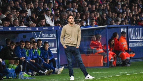 Íñigo Vélez, durante el Ponferradina-Cultural