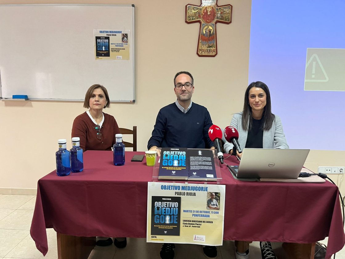 Presentación de 'Objetivo Medjugorje', de Pablo Rioja. / EBD