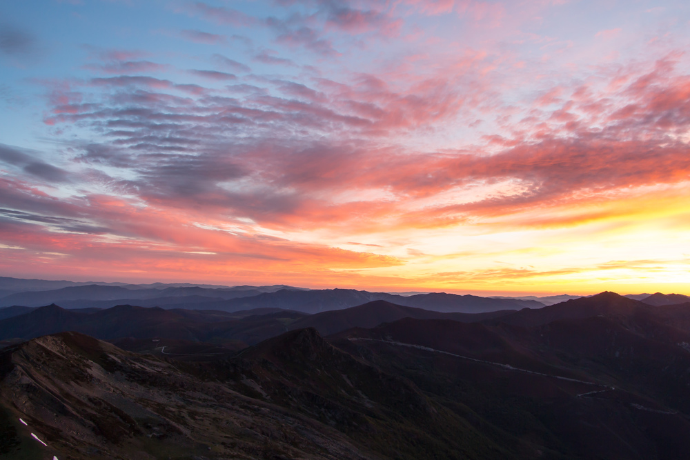 Amanecer desde el Cuiña