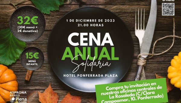 Cena Anual Solidaria 2023 Asprona Bierzo. / AP