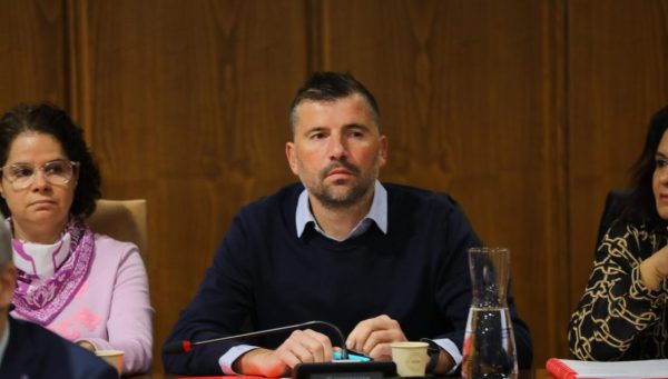 Iván Castrillo, durante un pleno del Ayuntamiento de Ponferrada