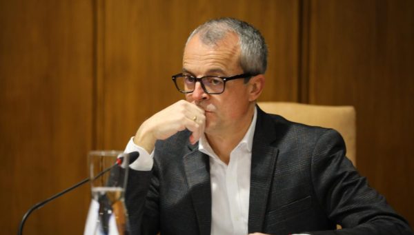 Luis Antonio Moreno, en un pleno del Ayuntamiento de Ponferrada