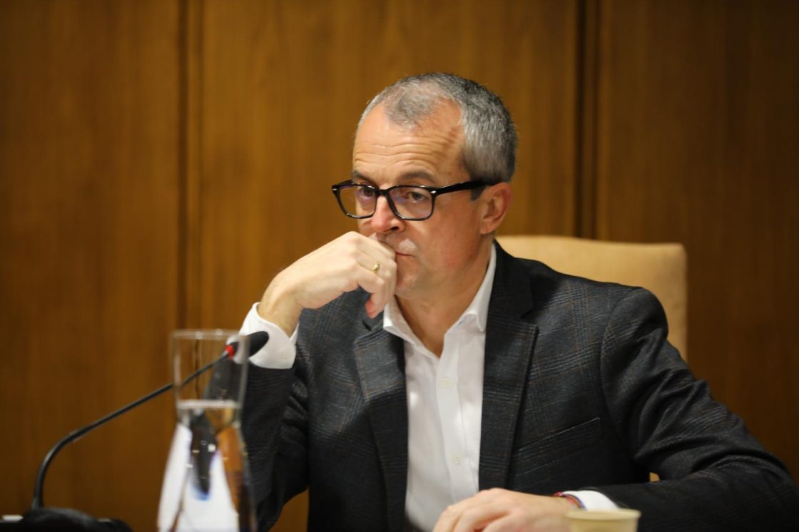 Luis Antonio Moreno, en un pleno del Ayuntamiento de Ponferrada