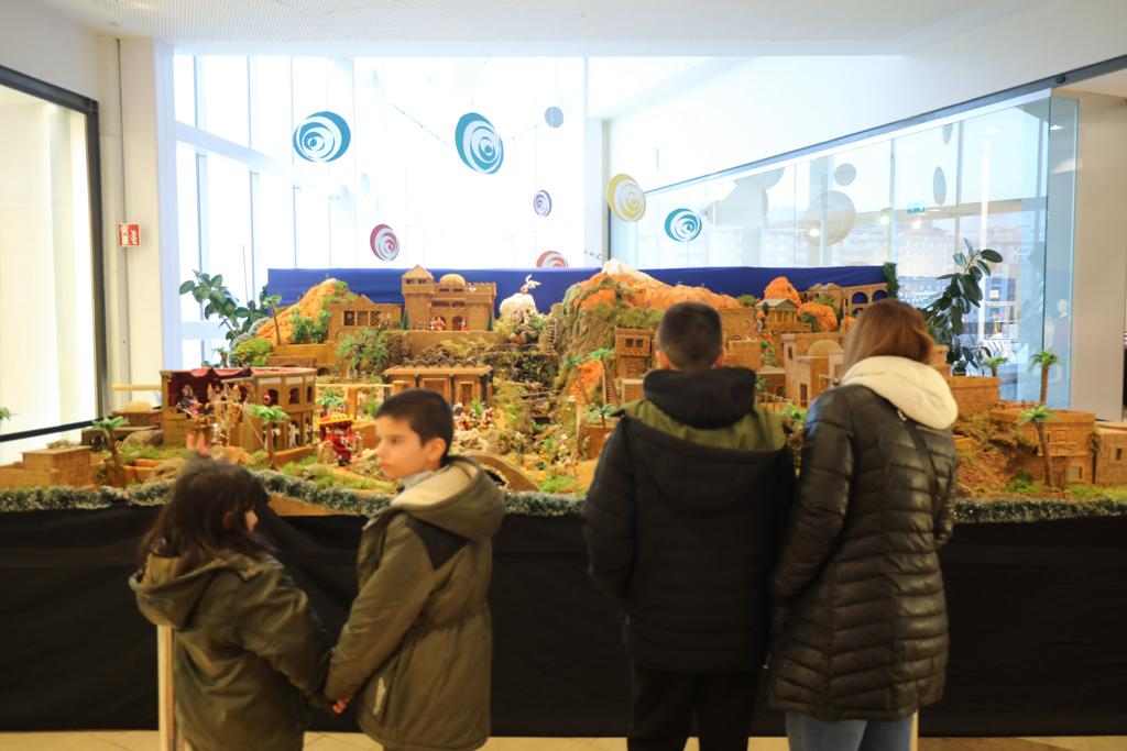 Belén de Macario, en el centro comercial El Rosal de Ponferrada