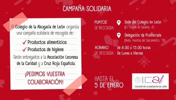 Campaña solidaria de recogida de alimentos y productos de higiene de ICAL