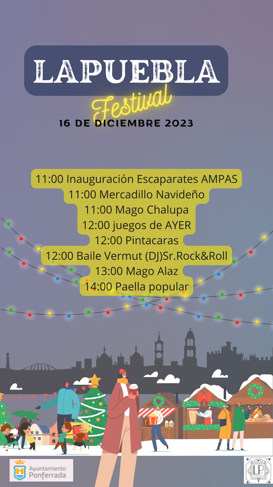 Cartel de La Puebla Festival, en Ponferrada