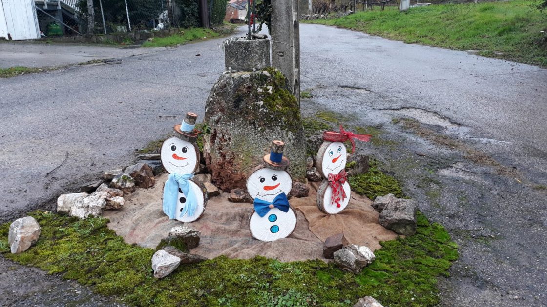 Decoración navideña en Campañana