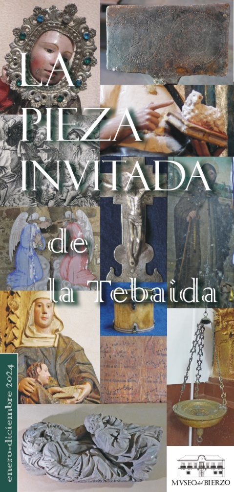 Folleto de la exposición 'La pieza invitada de la Tebaida' en el Museo del Bierzo