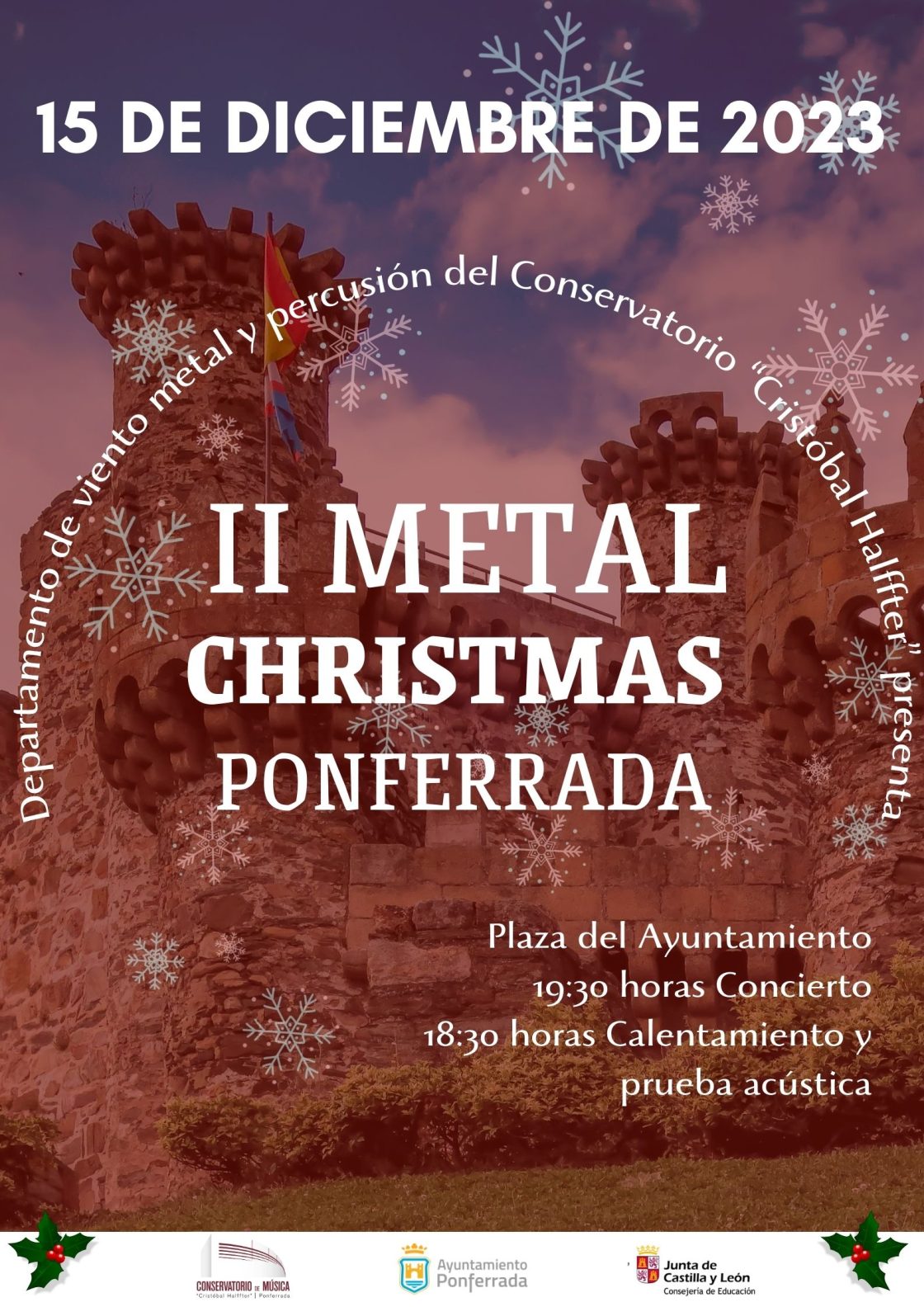 Cartel del II Metal Christmas Ponferrada