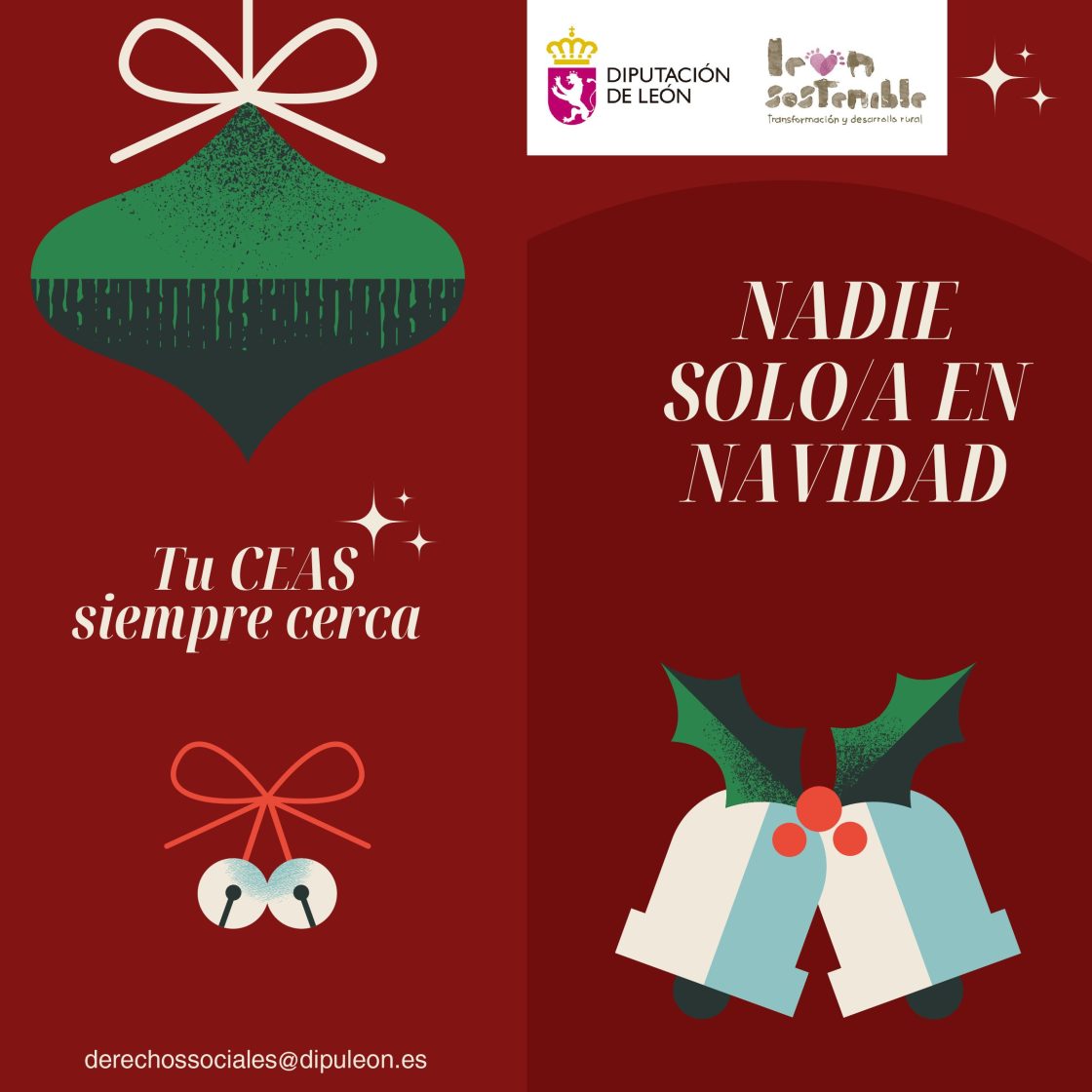 Cartel campaña Nadie solo en Navidad