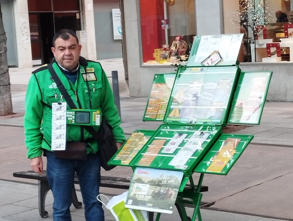 Rufino Álvarez, vendedor de la ONCE en Ponferrada