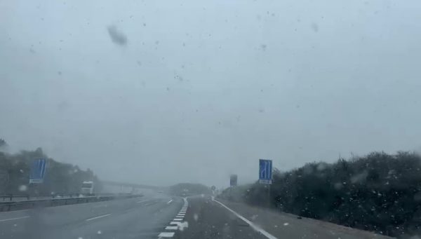 Nieve en el puerto del Manzanal