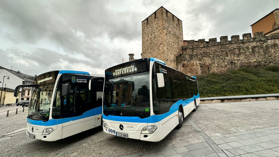 Presentación de dos nuevos autobuses urbanos para Ponferrada