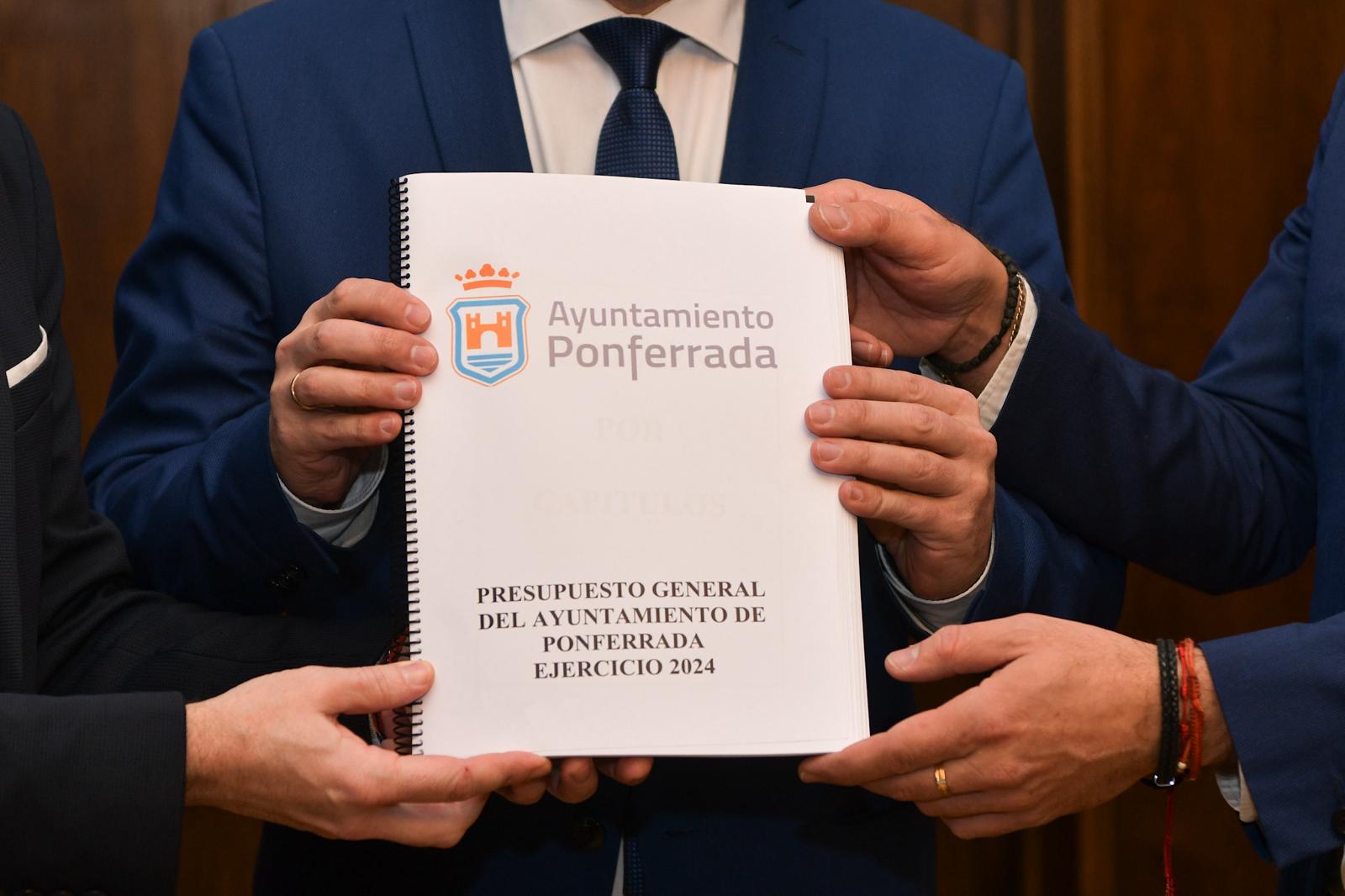 Presentación del presupuesto general del Ayuntamiento de Ponferrada para 2024