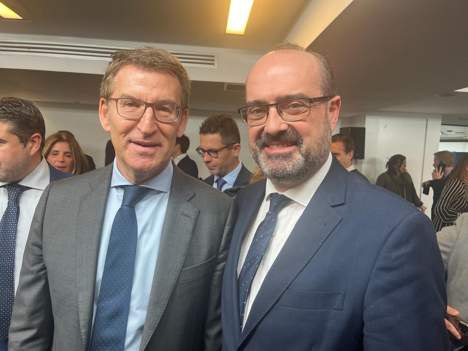 Reunión que en la sede nacional de Génova 13 ha mantenido el presidente del Partido Popular, Alberto Núñez Feijóo, con los alcaldes de los principales municipios españoles gobernados por los populares