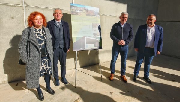 La directora del Instituto para la Transición Justa, Laura Martín, visita a las obras del Centro Tecnológico de la Castaña de Quintana de Fuseros