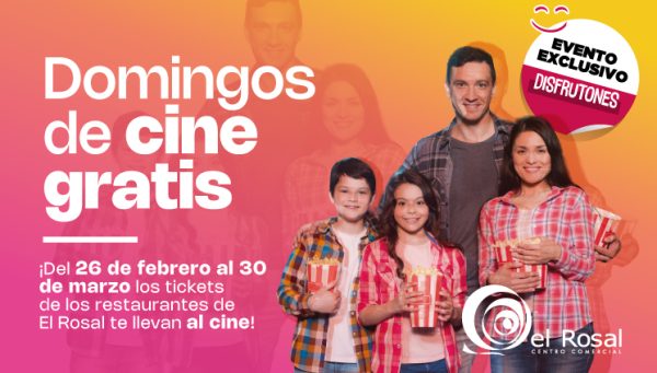 Cartel de Domingos de Cine Gratis en El Rosal