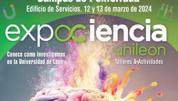 Cartel de Expociencia en el Campus de Ponferrada