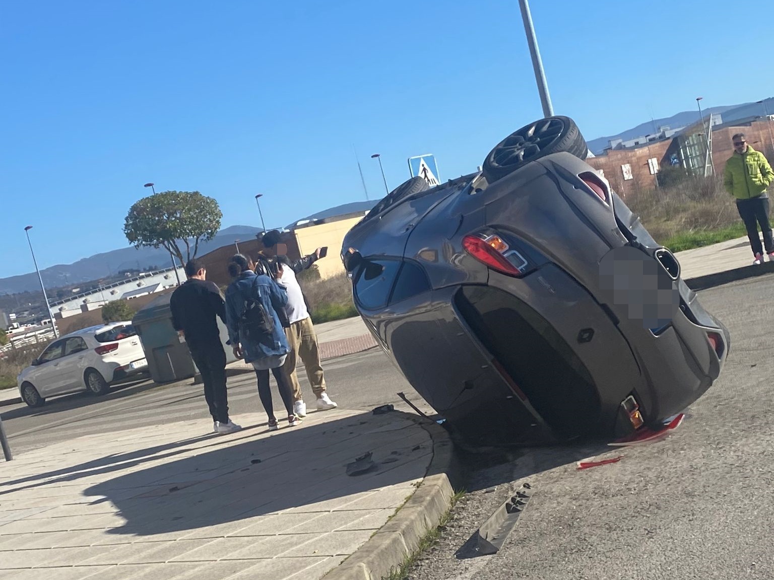 Accidente de tráfico en La Rosaleda