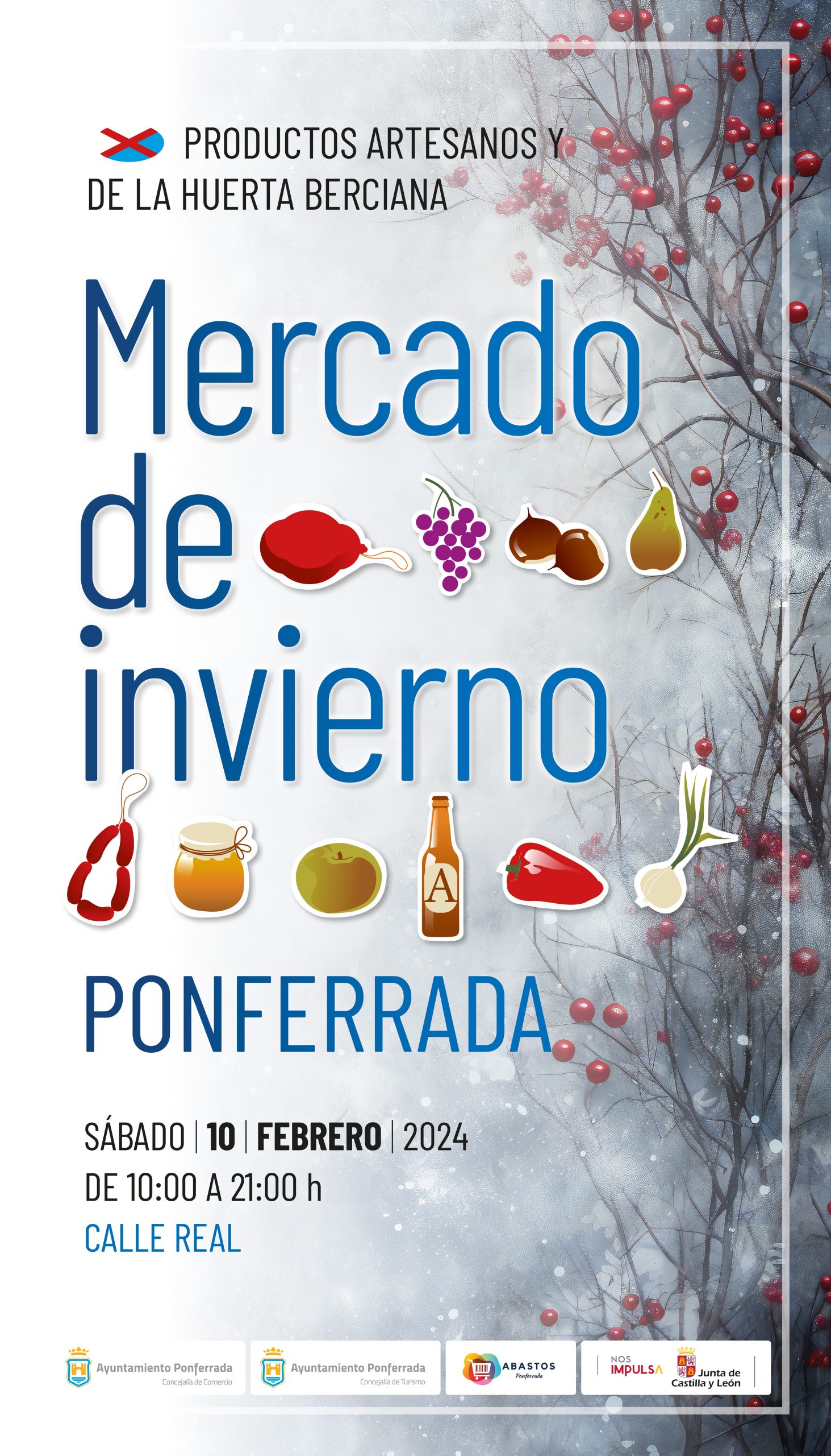 Mercado de invierno cartel 