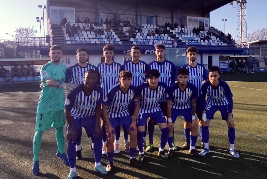 Once de la Ponferradina B ante el Burgos Promesas