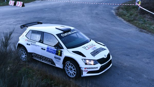 Luis Vilariño en el Rally del Bierzo