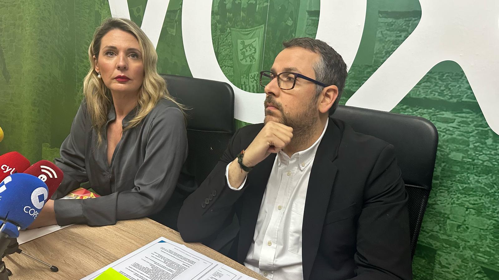 Patricia González y Gerardo González, concejales de Vox en Ponferrada