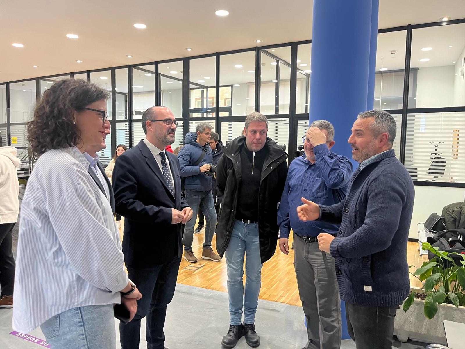 Inauguración de las obras en el Registro del Ayuntamiento de Ponferrada