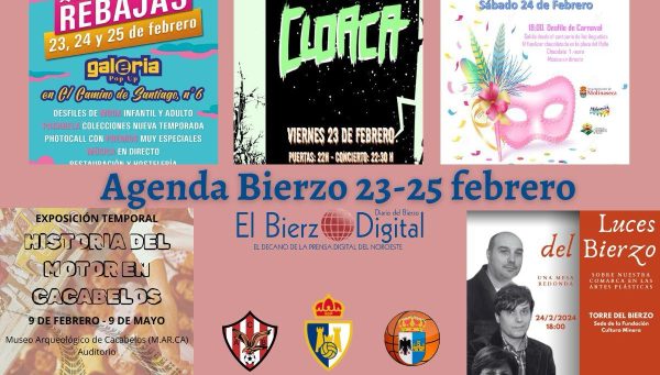 Agenda cultural del fin de semana del 23 al 25 de febrero de 2024