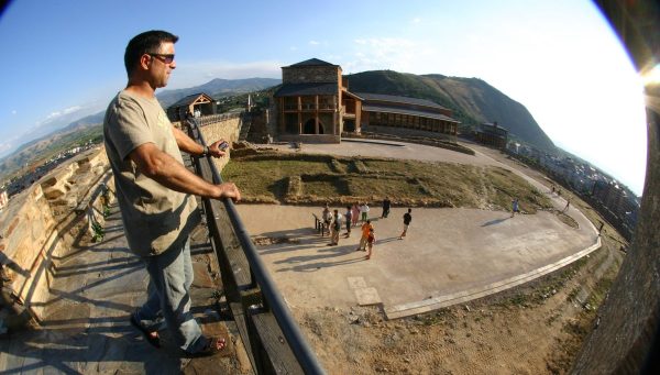 Turistas en el Castillo de Ponferrada