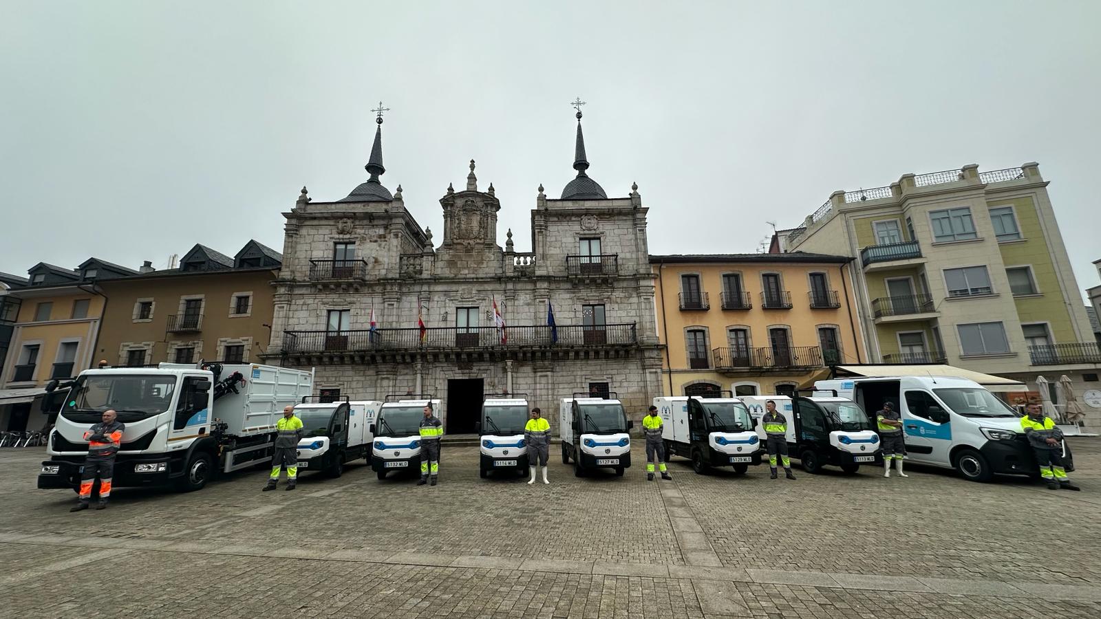 Nuevos vehículos de la flota de limpieza viaria de Ponferrada