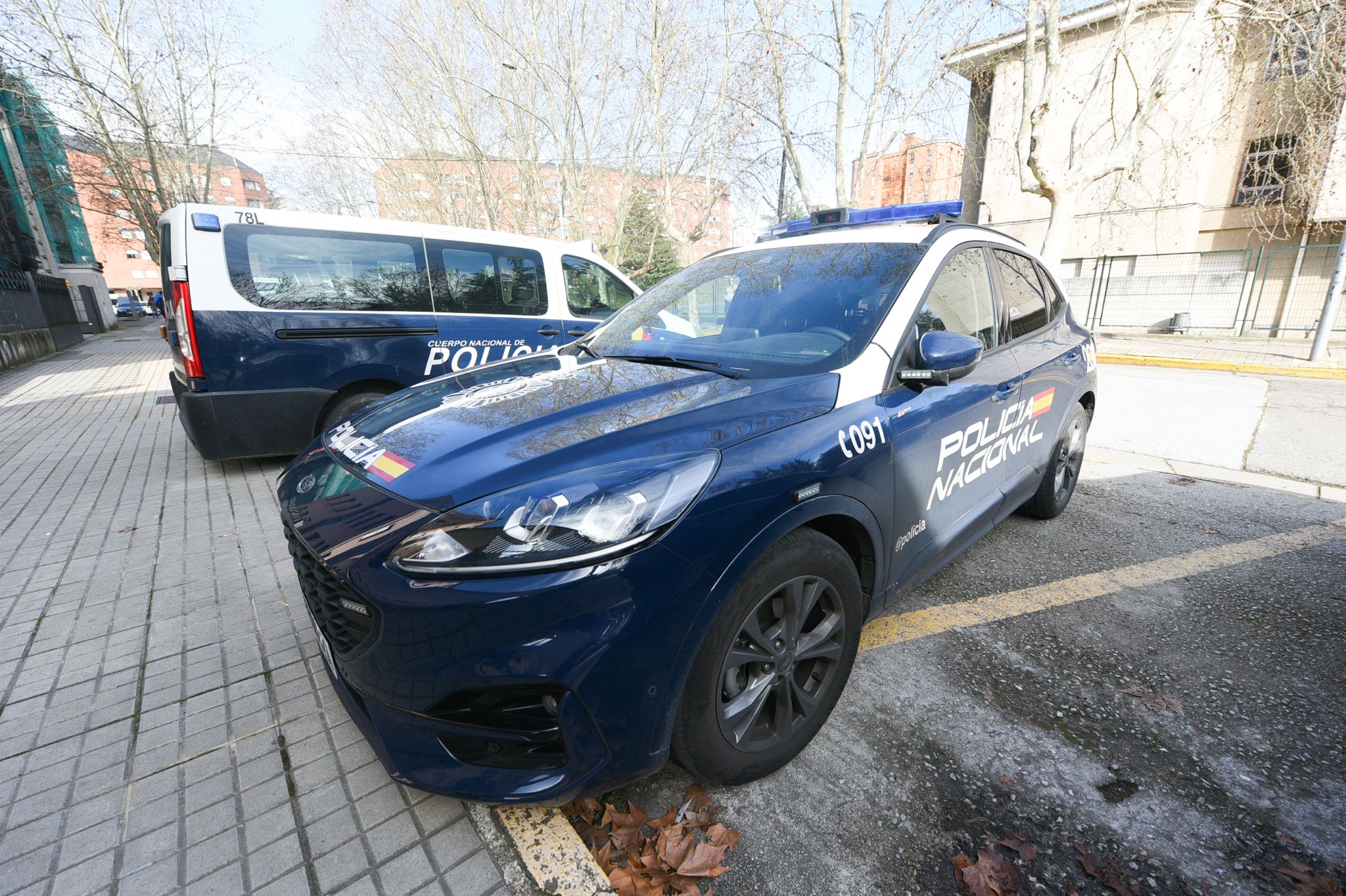 Vehículo de la Policía Nacional de Ponferrada