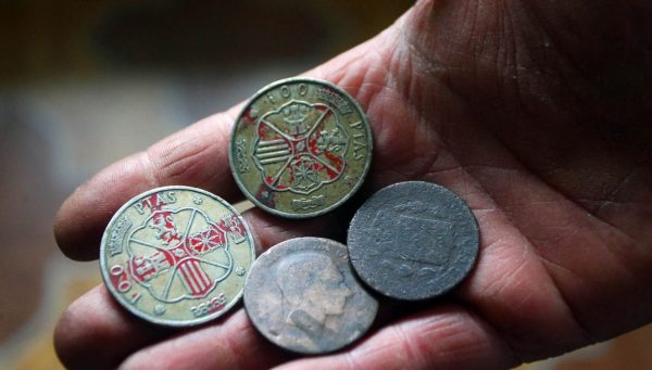 Monedas usadas en el juego de las chapas