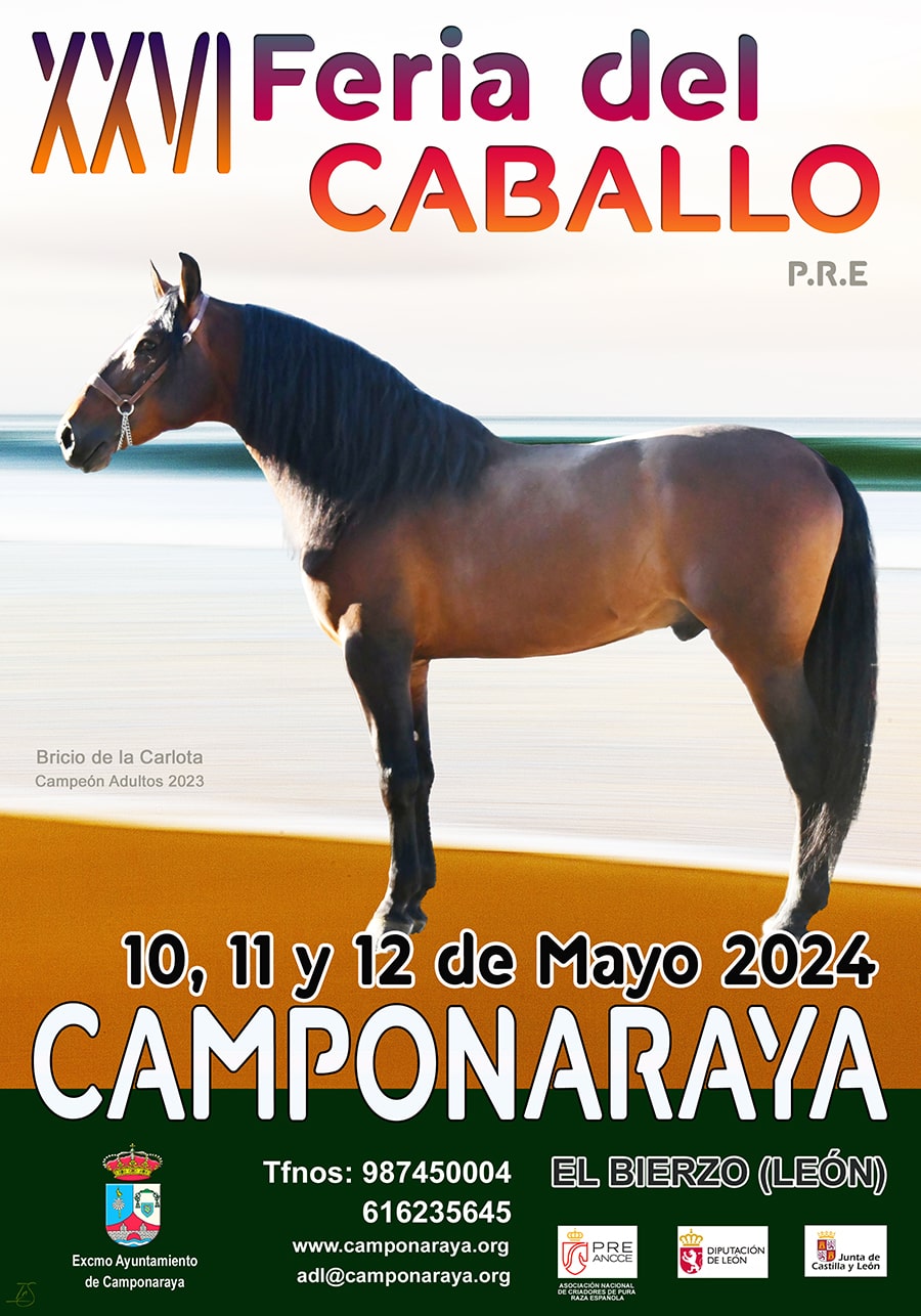 Cartel Feria del Caballo Camponaraya 2024