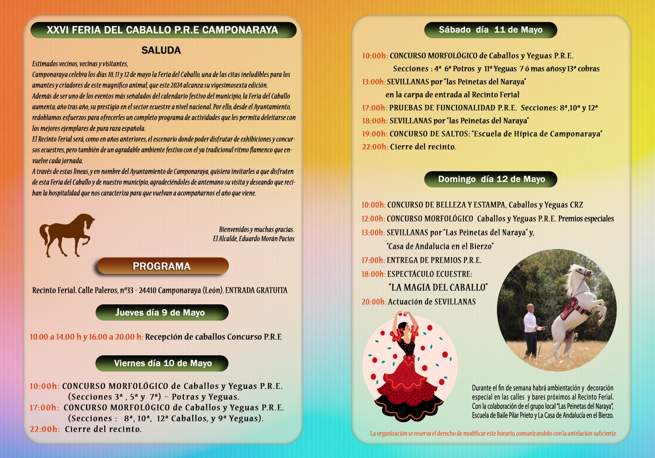 Programación de la Feria del Caballo de Camponaraya