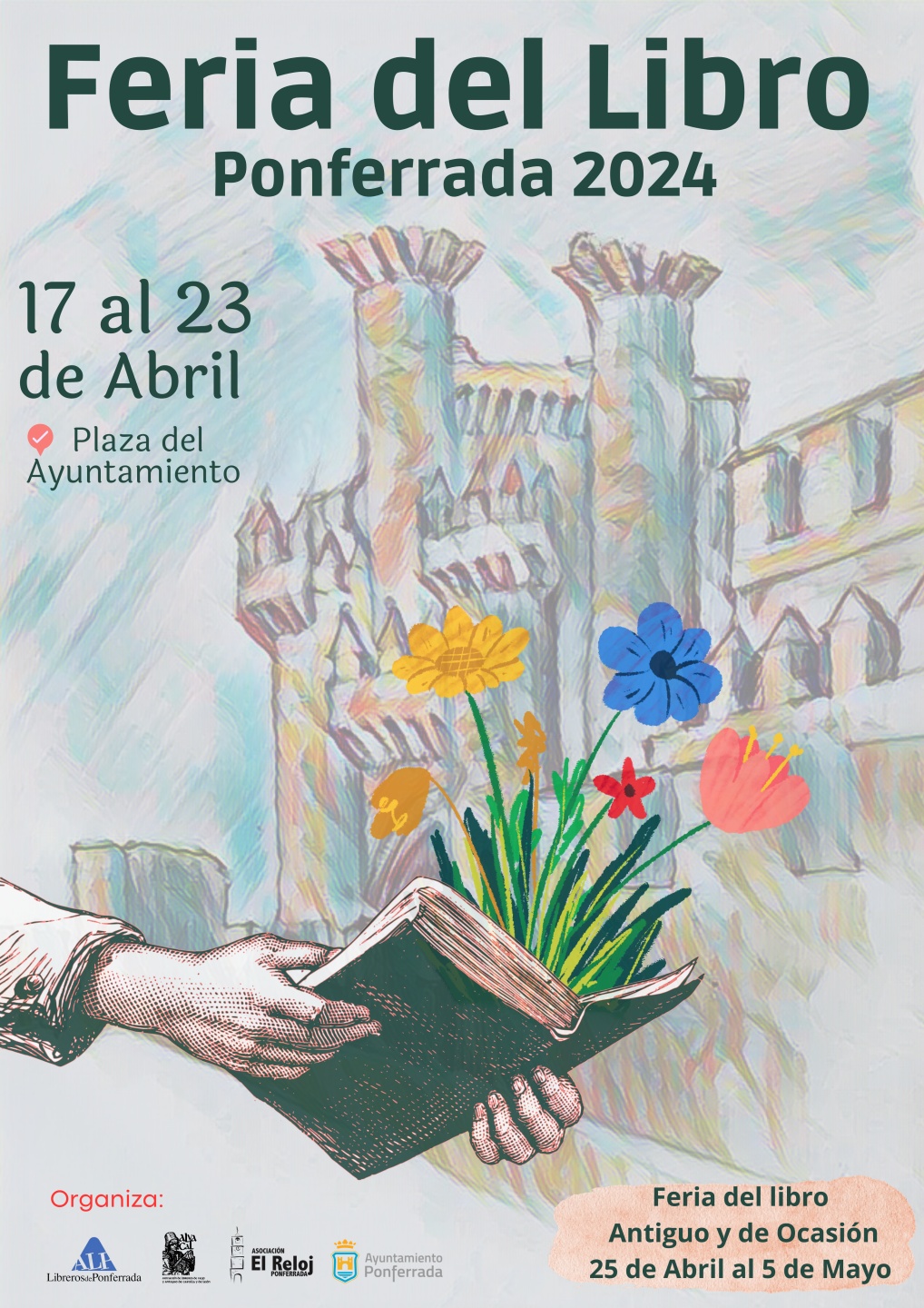 Cartel Feria del Libro Ponferrada 2024